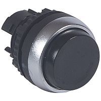 Кнопка с пружинным возвратом ∅ 22,3 - Osmoz - для комплектации - выступающая - без подсветки - IP 66 - чёрный | код 023826 |  Legrand